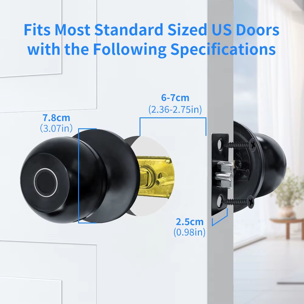 Smart Lock Door with Bluetooth Tuya Smart Life Products Fingerprint Lock Key Unlock Security Door Entry Home House Apartment