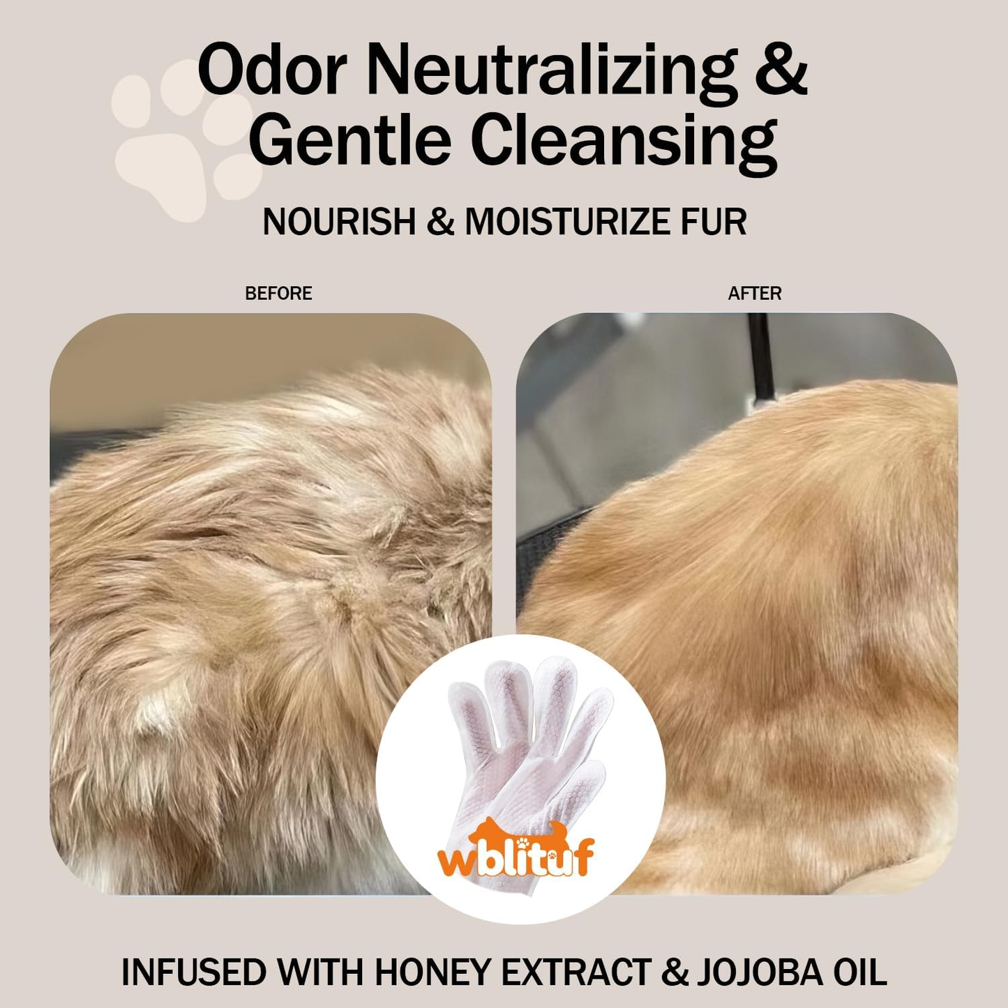 PawClean™ Pet Glove Cleaning Wipes