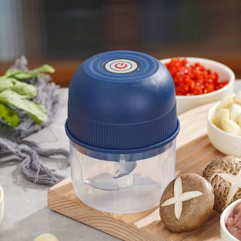 Garlic Chopper Portable Food Processor, Mini Food Chopper Onion Chopper, Cordless Meat Grinder with USB Charging-B61B
