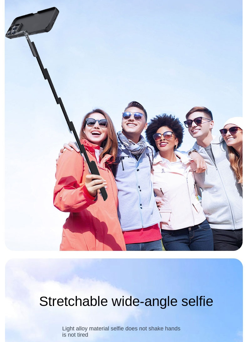 SnapCase Pro™ | Built-In Selfie Stick Phone Case